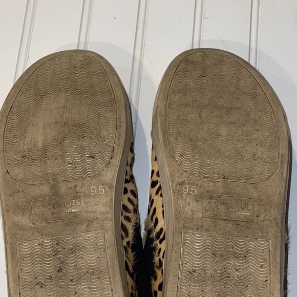 Coconuts by Matisse Leopard Calf Hair Hi Top Sneakers Women's 9.5 Animal Print - Picture 10 of 12